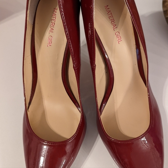 Material Girl merlot heels - Picture 2 of 3